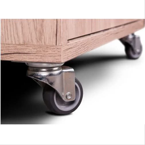 SERVANT CABINET | Light brown wooden service cabinet for lids, cutlery and accessories