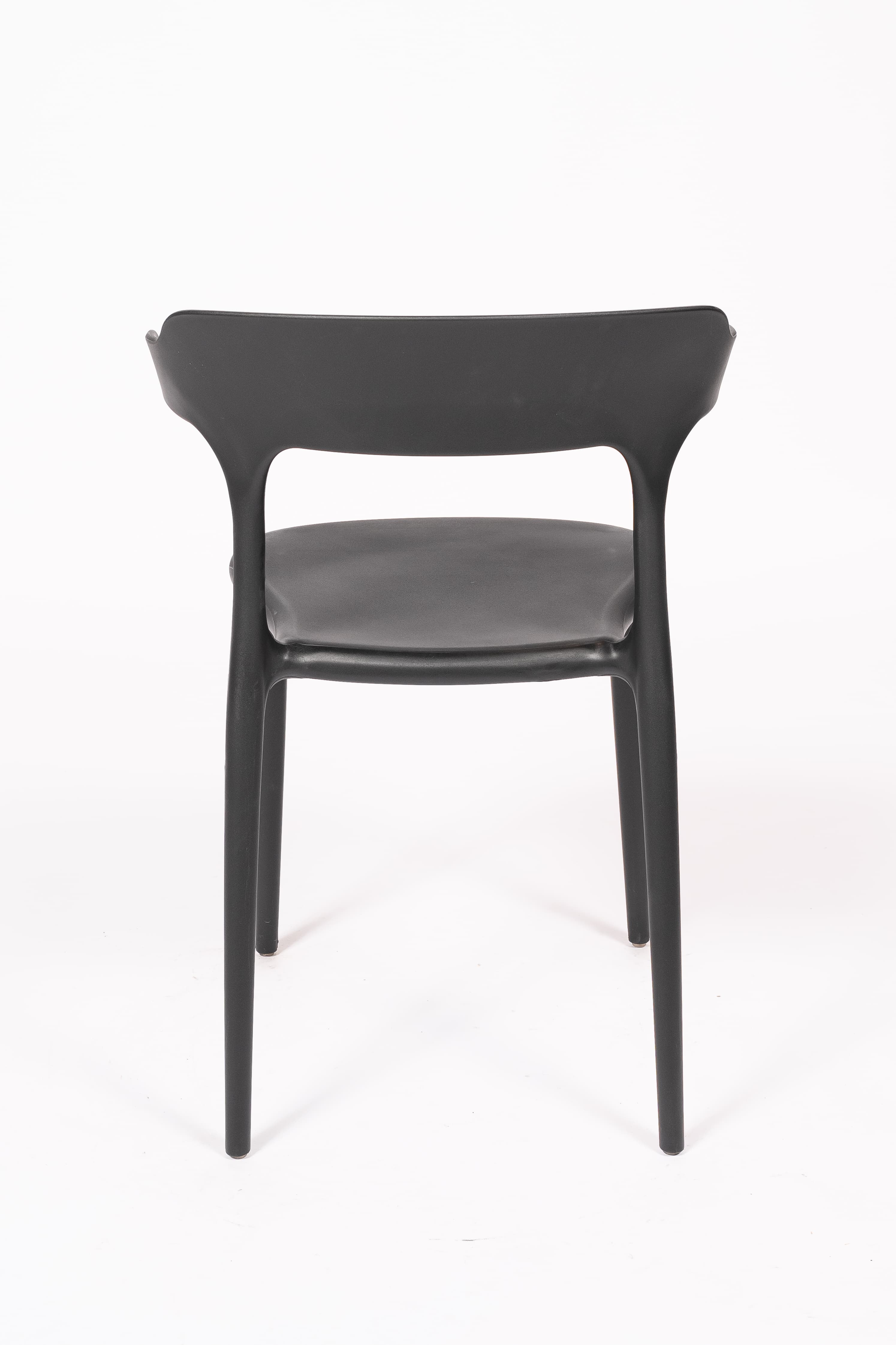 LUNA | Moderner grüner stapelbarer Kunststoffstuhl für Innen‑ & Außenbereiche – ideal für Terrasse, HORECA, Garten und Wohnbereiche